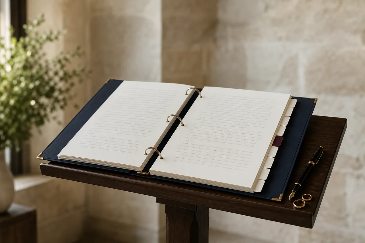 A Simple Wedding Ceremony Script for an Officiant